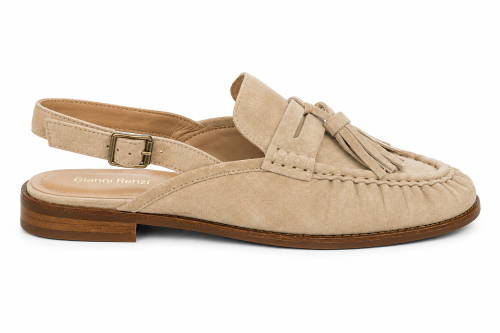 Loafers slingback z chwostami GIANNI RENZI